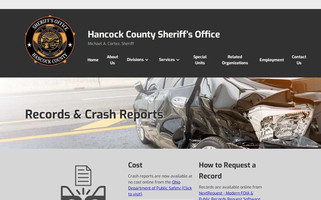 Hancock County 24-hour release records guidance from the sheriff